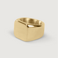 Gold Engravable Signature Signet Ring