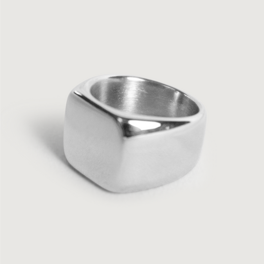 Silver Engravable Signature Signet Ring